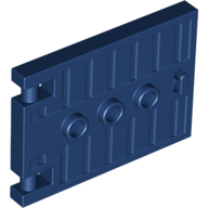 Lego Door 1 x 5 x 3 with 3 Studs and Handle / Dark Blue