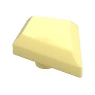 Tile Special 1 x 2 Diamond Plain / Bright Light Yellow