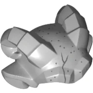 Head Top Gargoyle Horns and Ears with Speckled Stone Print / Light Bluish Gray