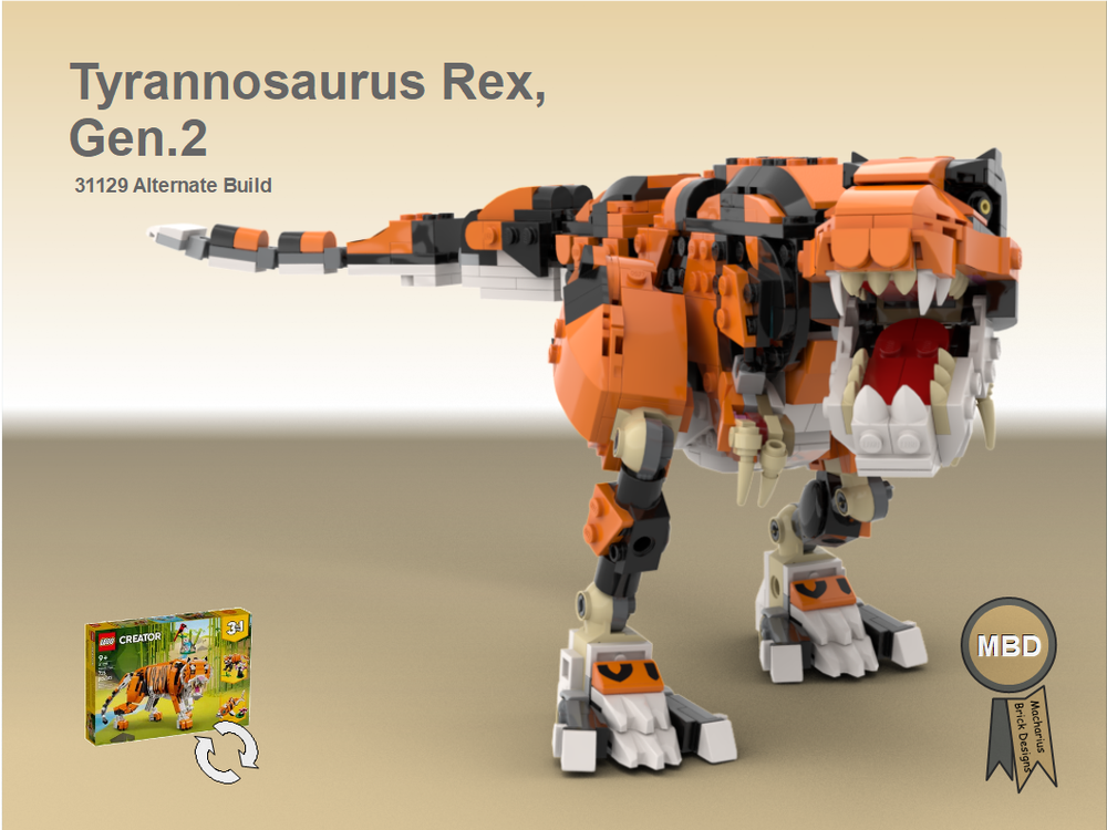 Lego Tyrannosaurus Rex, Gen.2, 31129 Alternate Build