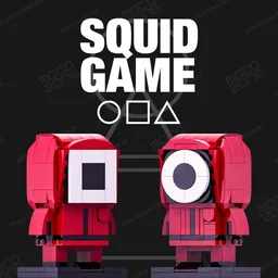 SQUID GAME RED BRICKHEADZ