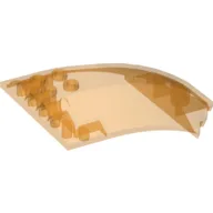 Windscreen 8 x 6 x 2 Curved / Trans-Orange