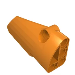 Technic Panel Fairing # 4 Small Smooth Long, Side B / Orange