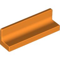 Lego Panel 1 x 4 x 1 with Rounded Corners [Thin Wall] / Orange
