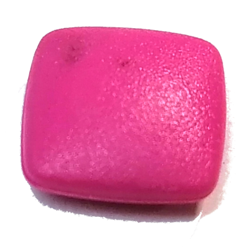 Lego Clikits Icon, Square 2 x 2 Small with Pin [Frosted] / Dark Pink