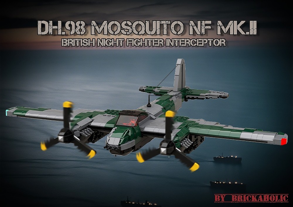 Lego De Havilland DH.98 Mosquito NF Mk II "The Wooden Wonder"