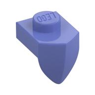 Lego Plate Special 1 x 1 with Vertical Tooth / Blue Violet