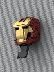 76165 Iron Man Helmet - Wall Hanging Modification