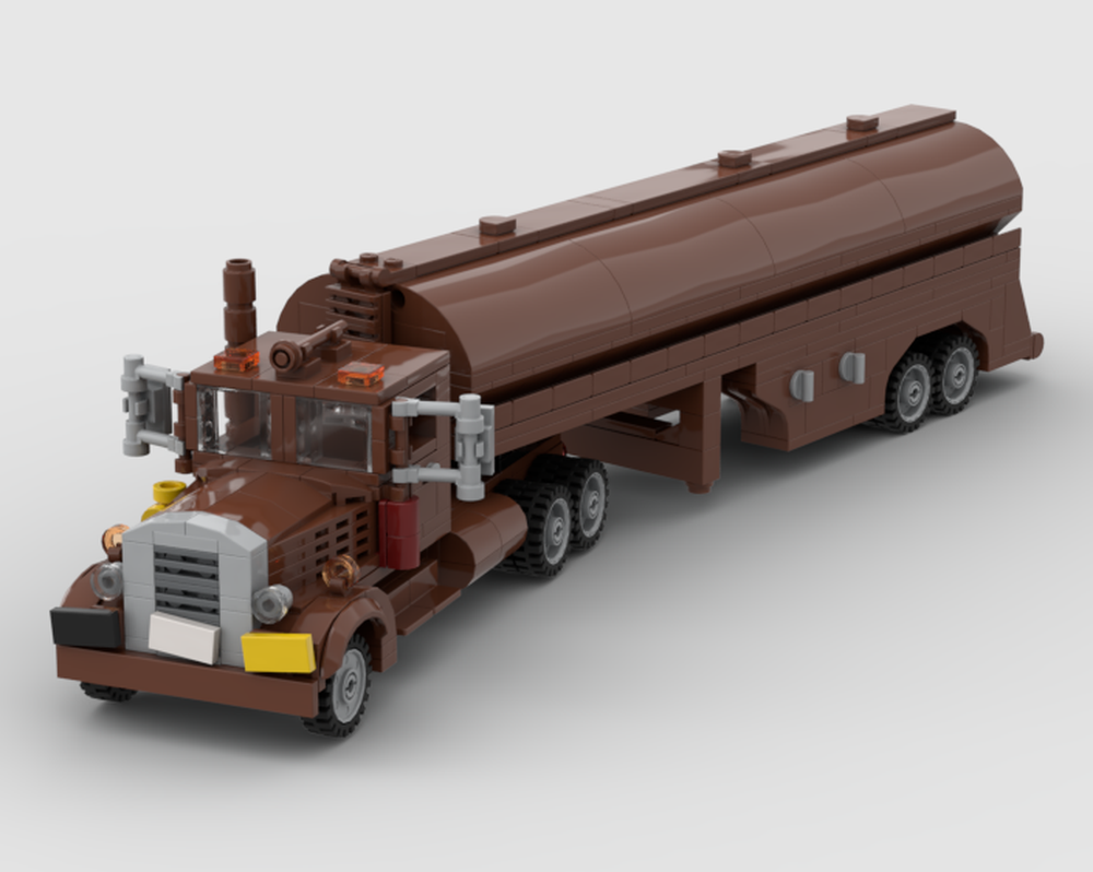 Lego peterbilt 281 and tanker from the movie Duel