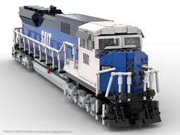 EMD SD90/43MAC Salt Fantasy Livery