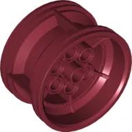 Wheel 43.2 x 26 Technic Racing Small with 6 Pinholes / Dark Red