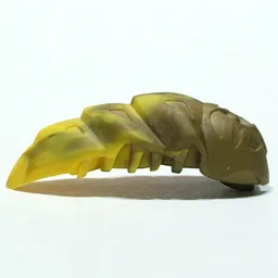 Large Figure Accessory, Rahkshi Kraata Stage 3 with Marbled Yellow Tail Pattern / Flat Dark Gold