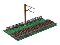 Simple Landscape With Train Track