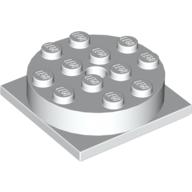Lego Turntable 4 x 4 Square Base with Top, Complete Assembly / White