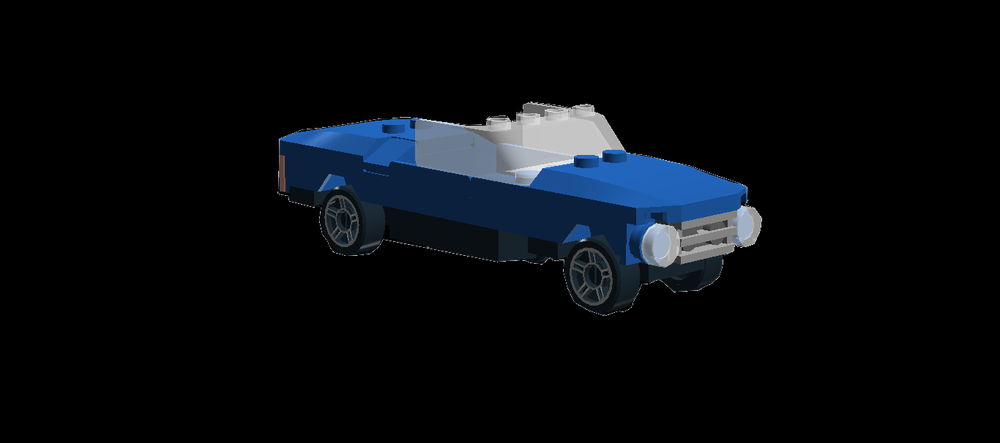 Lego Blue mini-fig scale convertible