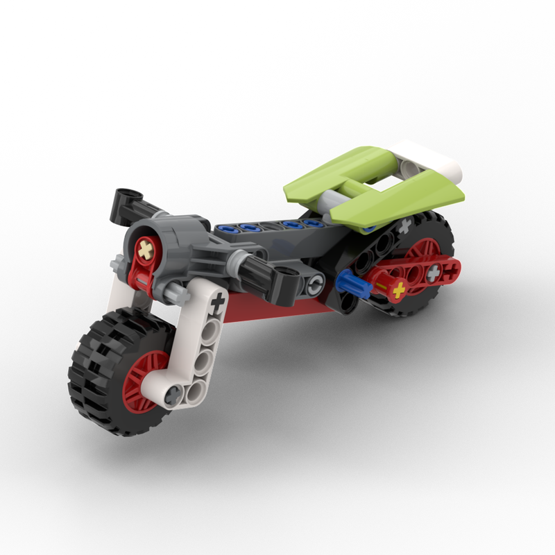 Lego Dragster Motorbike (42102 Mini Claas Xerion c-model)