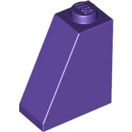 Brick Sloped 65° 2 x 1 x 2 / Dark Purple