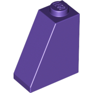 Lego Brick Sloped 65° 2 x 1 x 2 / Dark Purple