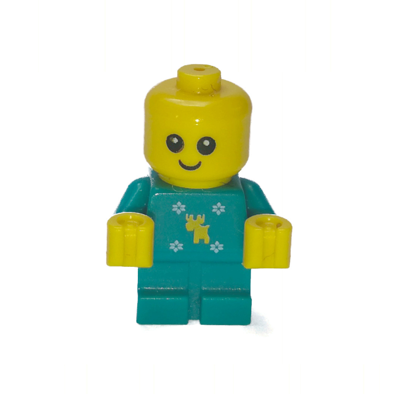 Lego Baby, Dark Turquoise with Moose and Snowflakes