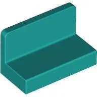 Panel 1 x 2 x 1 [Rounded Corners] / Dark Turquoise