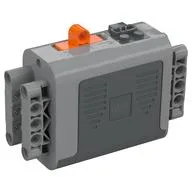 Battery Box, Power Functions 4 x 11 x 7 with Orange Switch and Dark Bluish Gray Covers [Complete Assembly] [New Version] / Light Bluish Gray