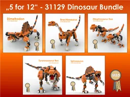 "5+1 for 12", 31129 Dinosaur Alternate Build Bundle
