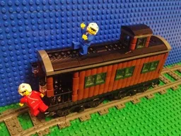 MOC motorized caboose for Lone Ranger Constitution Train