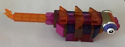 11013 Dinosaur pink-orange