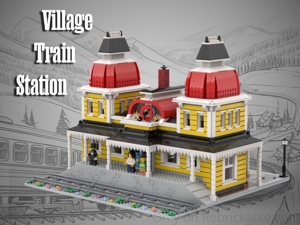 Lego Village Central Station