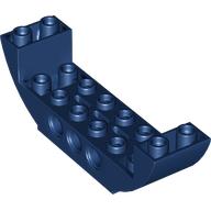 Lego Brick Curved Inverted 2 x 8 x 2 Double / Dark Blue