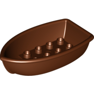 Lego Duplo Boat 4 x 7 / Reddish Brown