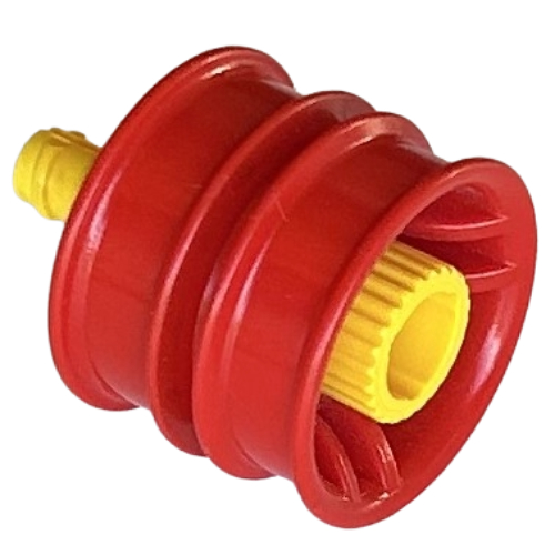 Lego Duplo Toolo Wheel with Action Wheeler Screw / Red