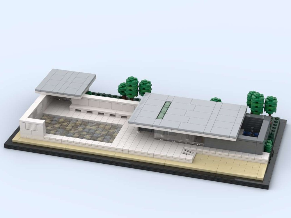 Lego Barcelona Pavilion - 25720 modification