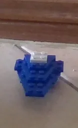 blue micro resurgent class destroyer with stand