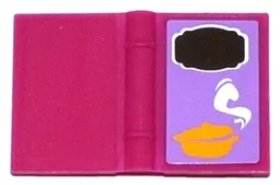 Minifigure, Utensil Book 2 x 3 with Cooking Pot and Steam Pattern (Sticker) - Set 41054