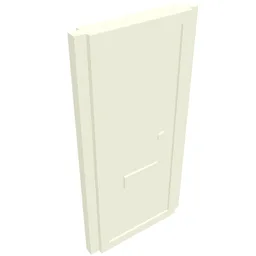 Door for Slotted Bricks / White