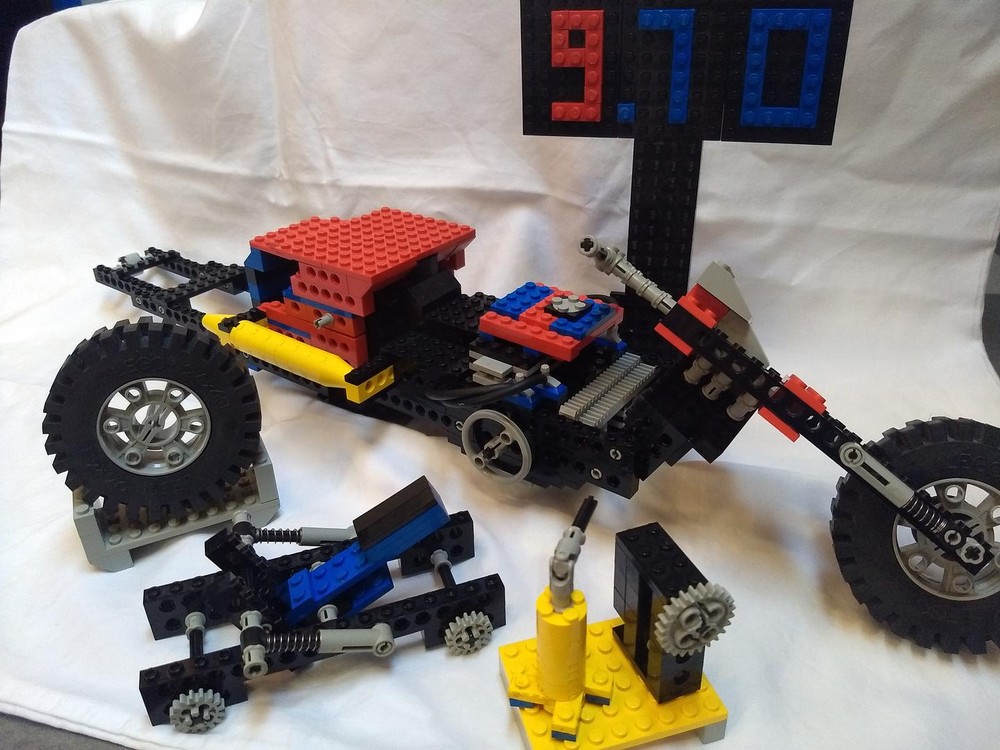Lego Drag Racer Motorcycle - Alternative build 8860 Car Chassis