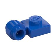 Lego Plate Special 1 x 1 with Clip Light, Bar Hole [Thick Ring] / Blue