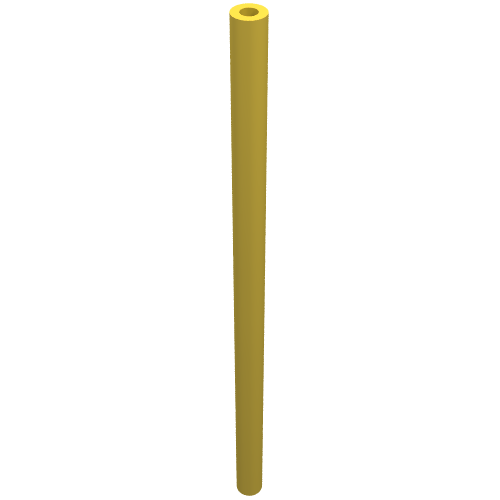 Lego Hose Rigid 3mm D. 8L / 6.4cm / Yellow