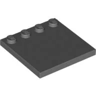 Plate Special 4 x 4, Studs on One Edge Plain] / Dark Bluish Gray