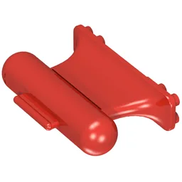 Boat, Keel Weighted 8 x 2 x 4 / Red