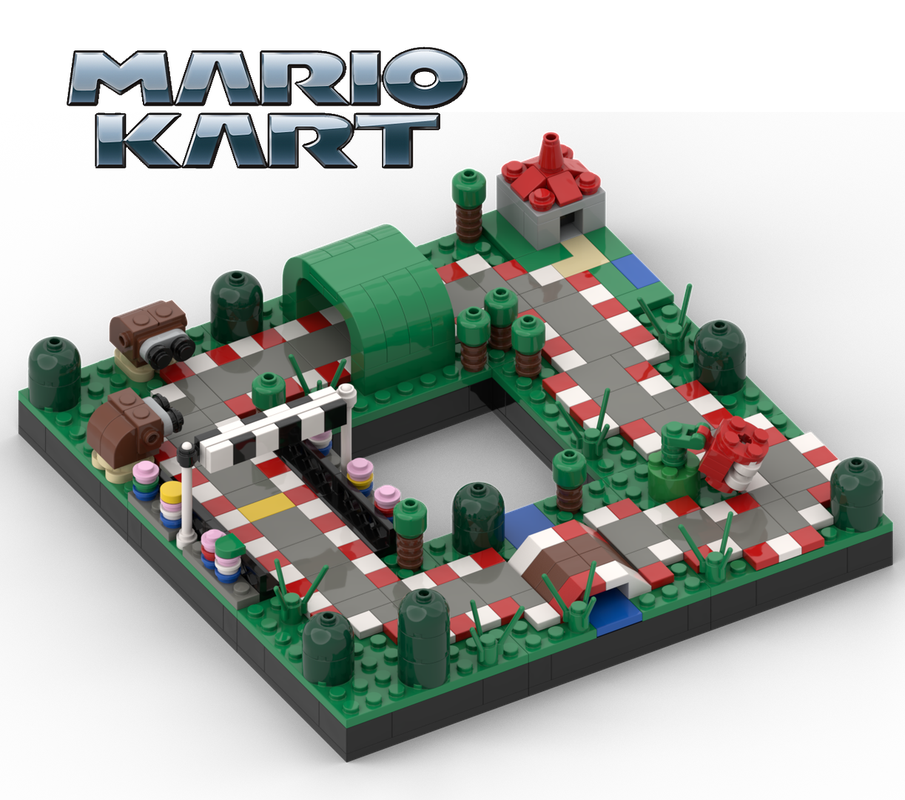 Lego Mario Kart - Modular Mario Circuit