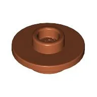Equipment Cup / Teacup Saucer with Recessed Stud on Top [Plain] / Dark Orange