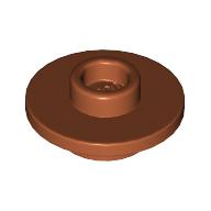 Lego Equipment Cup / Teacup Saucer with Recessed Stud on Top [PLAIN] / Dark Orange