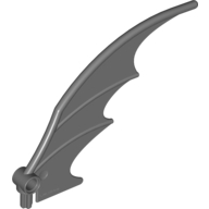 Lego Creature Body Part, Dragon Wing 8 x 10 [Plain] / Dark Bluish Gray