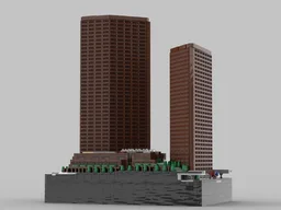 Wells Fargo Center at 1/650th Scale