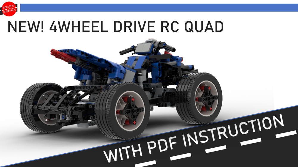 Lego 4 Wheel Drive RC QUAD - Roelofs Creations