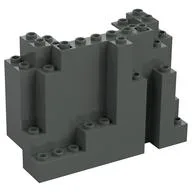 Rock Panel Rectangular 4 x 10 x 6 / Dark Gray