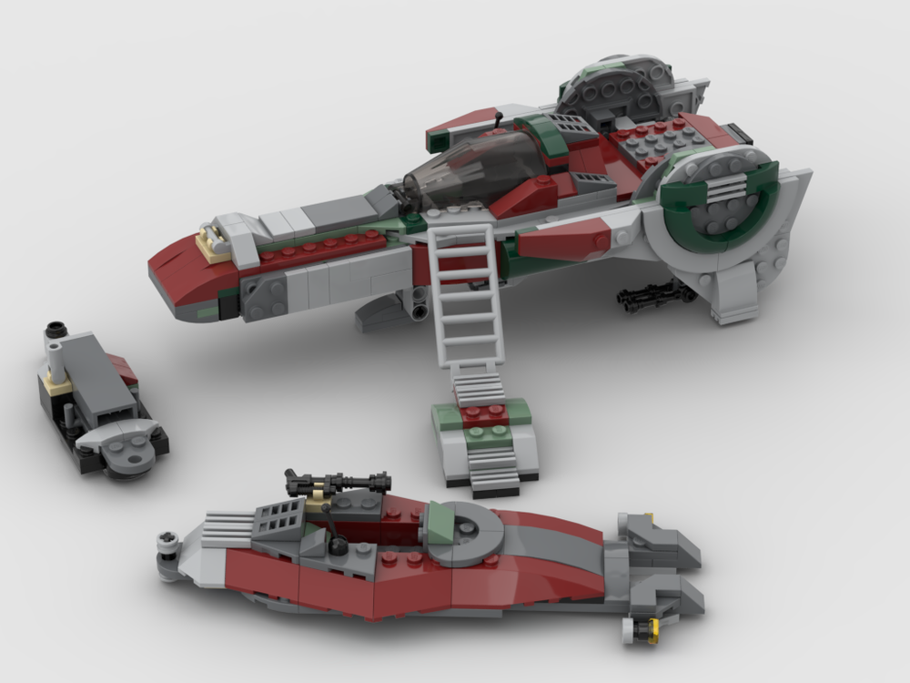 Lego Boba Fett's Starfighter Transport and Landspeeder