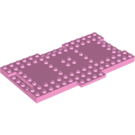 Lego Plate Special 9 x 16 x 2/3 with 1 x 4 Recessed / Bright Pink
